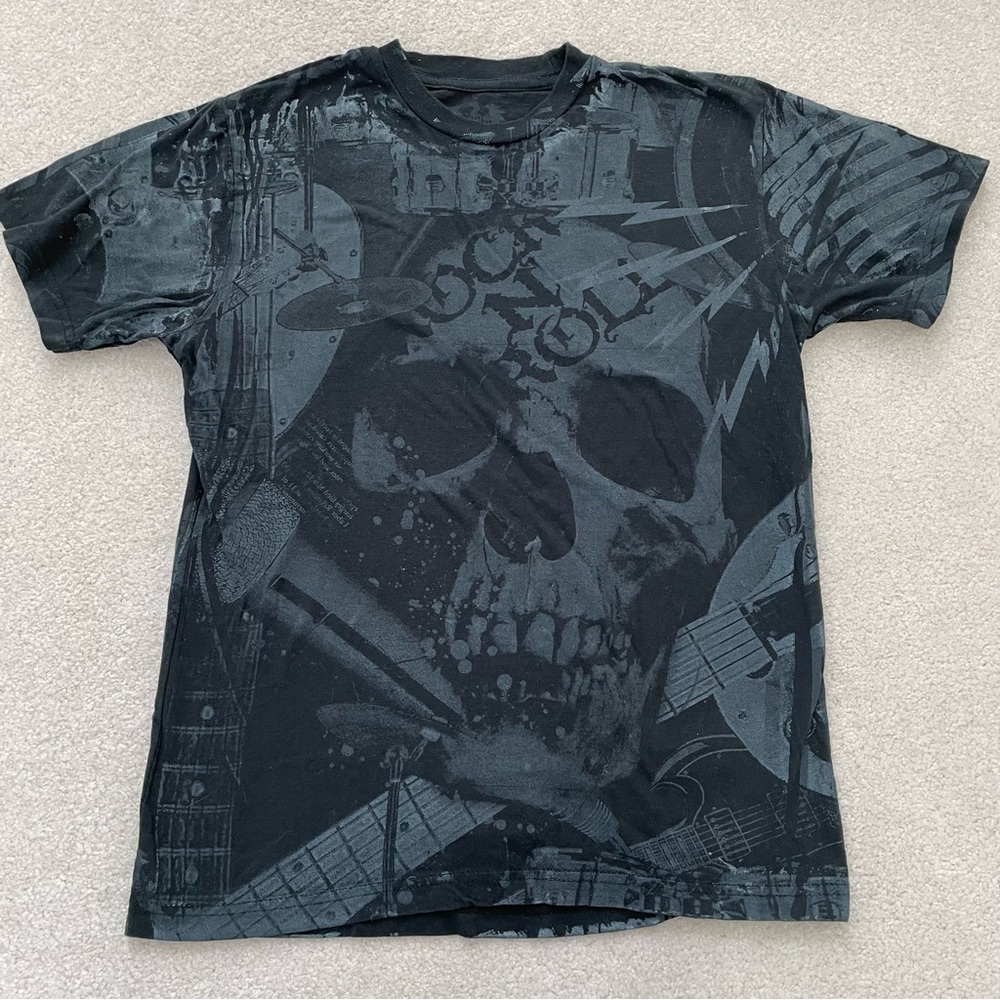 Utility - Skull / Rock & Roll Women’s /Unisex Tee Shirt